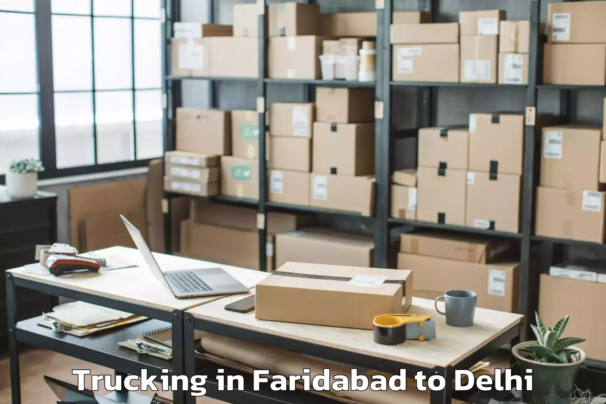 Reliable Faridabad to Pacific D21 Mall Trucking